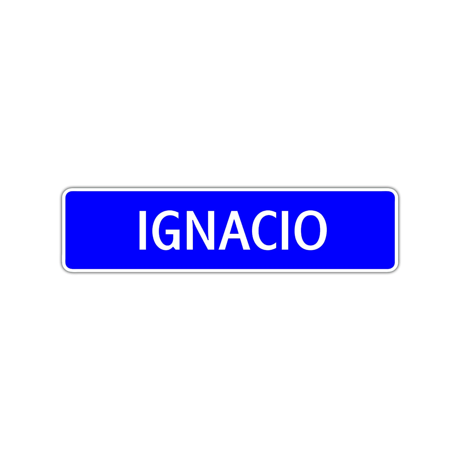 Ignacio Street Sign Children Name Room Plate