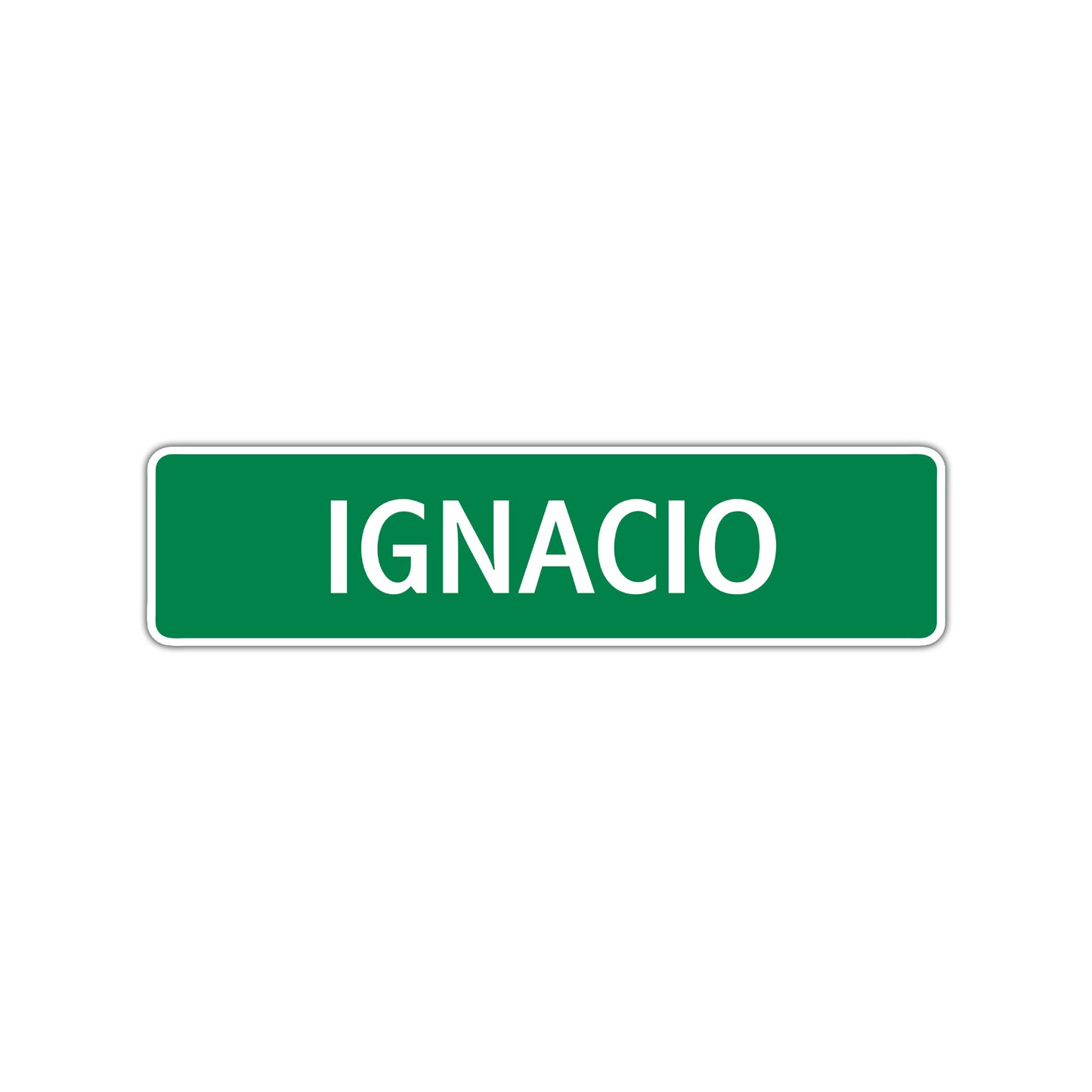 Ignacio Street Sign Children Name Room Plate