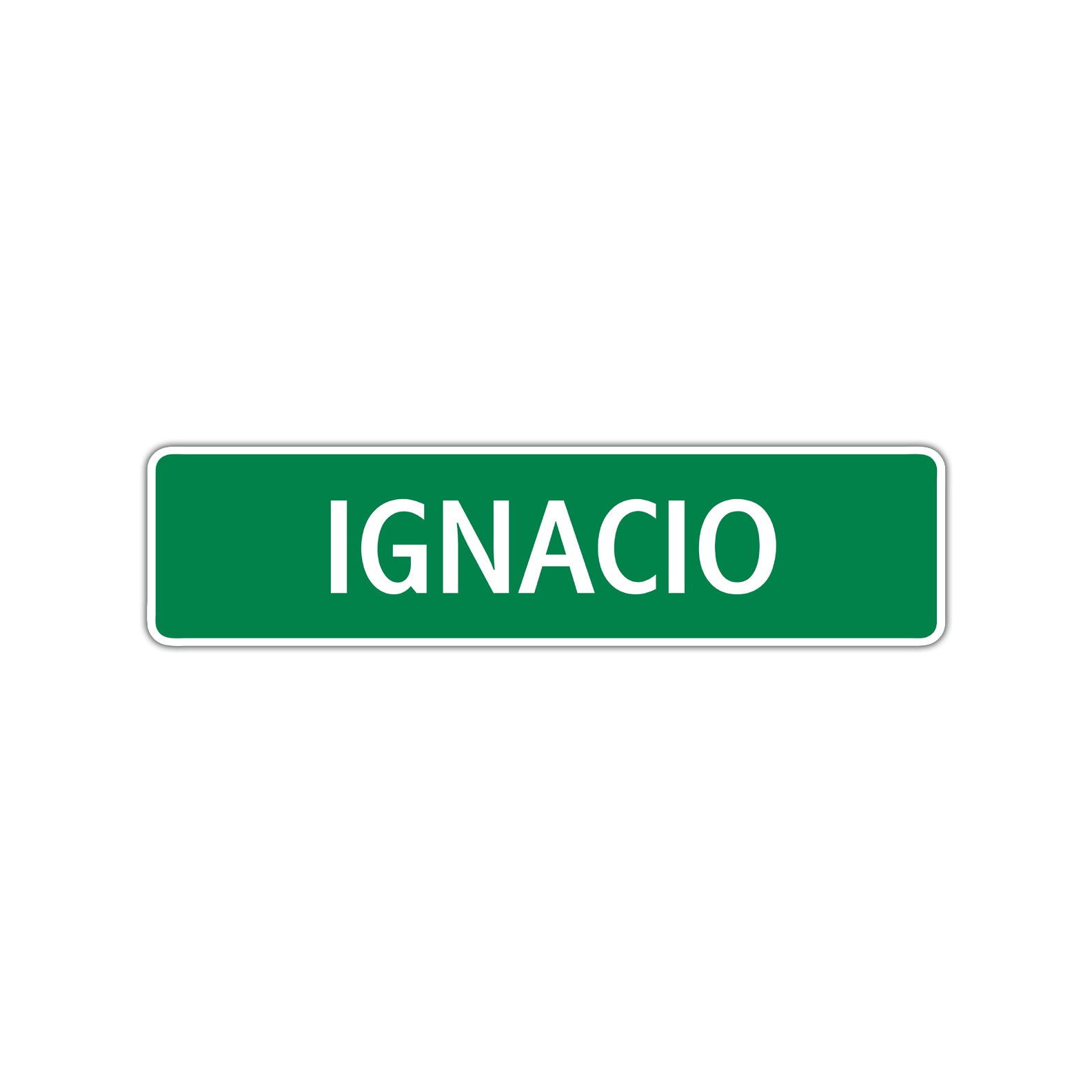 Ignacio Street Sign Children Name Room Plate