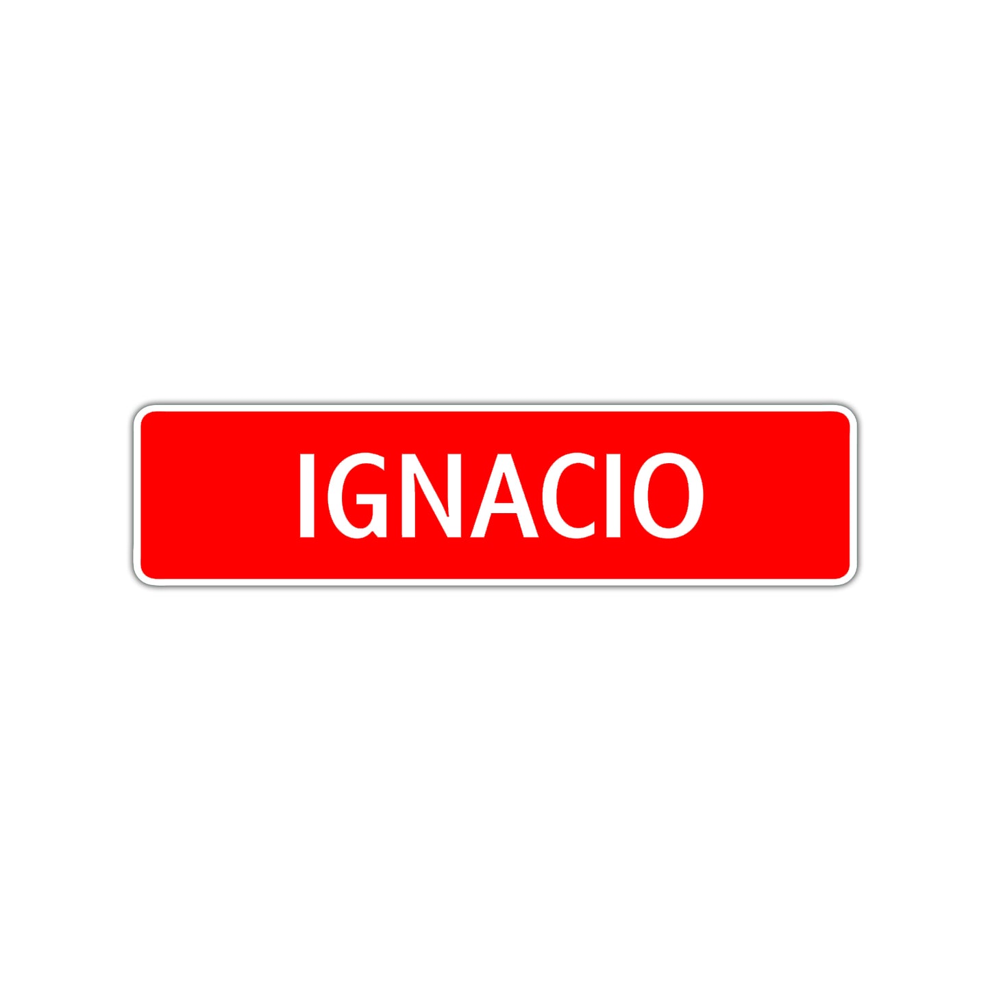 Ignacio Street Sign Children Name Room Plate