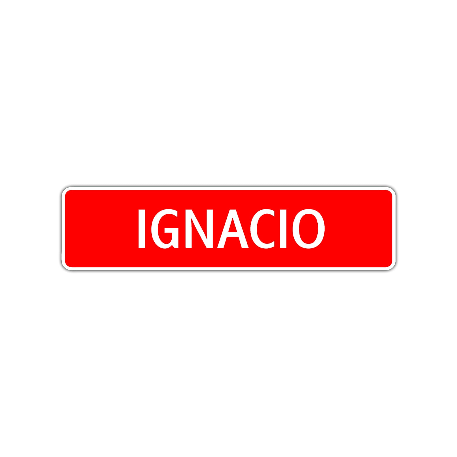 Ignacio Street Sign Children Name Room Plate