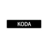 Koda Street Sign Children Name Room Plate