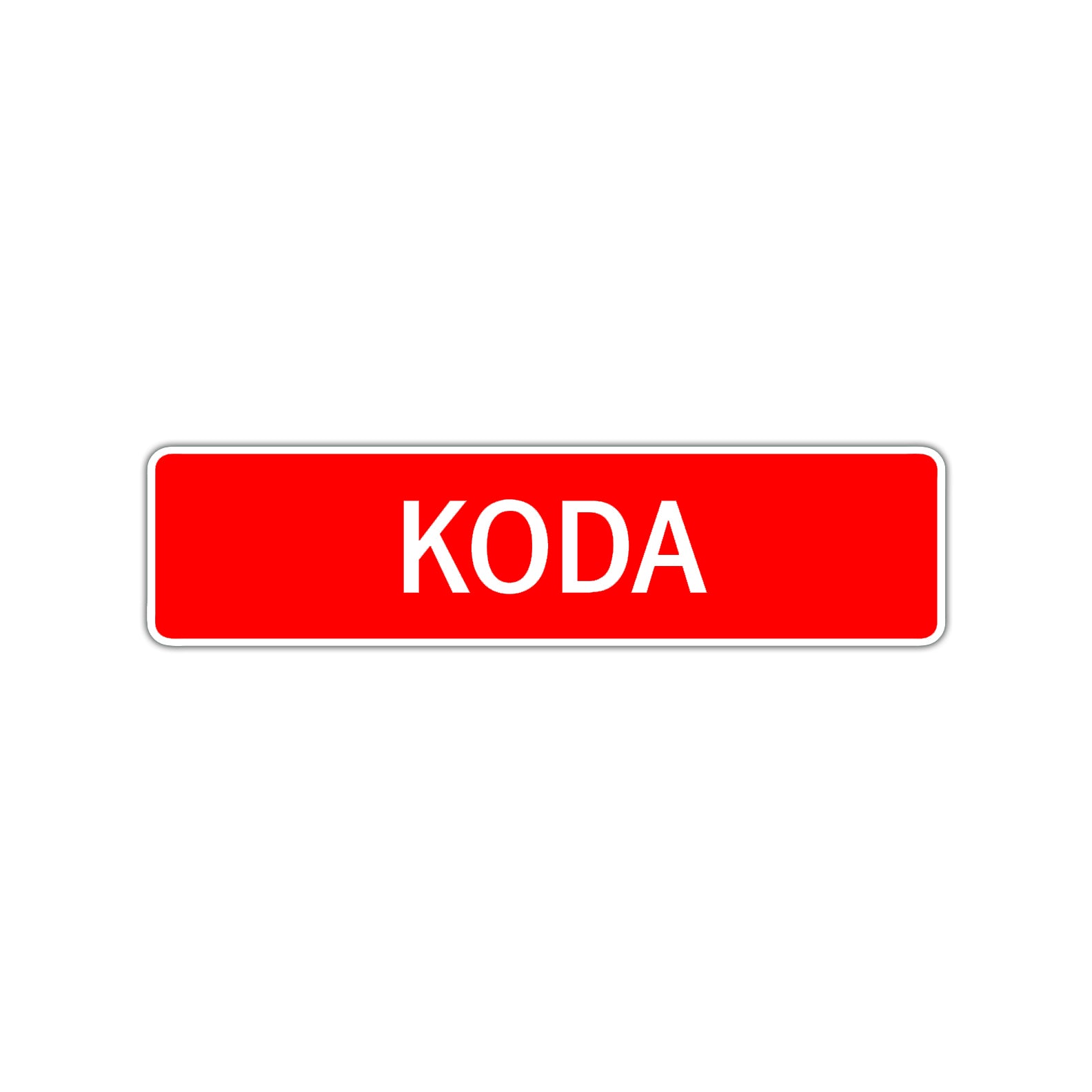 Koda Street Sign Children Name Room Plate