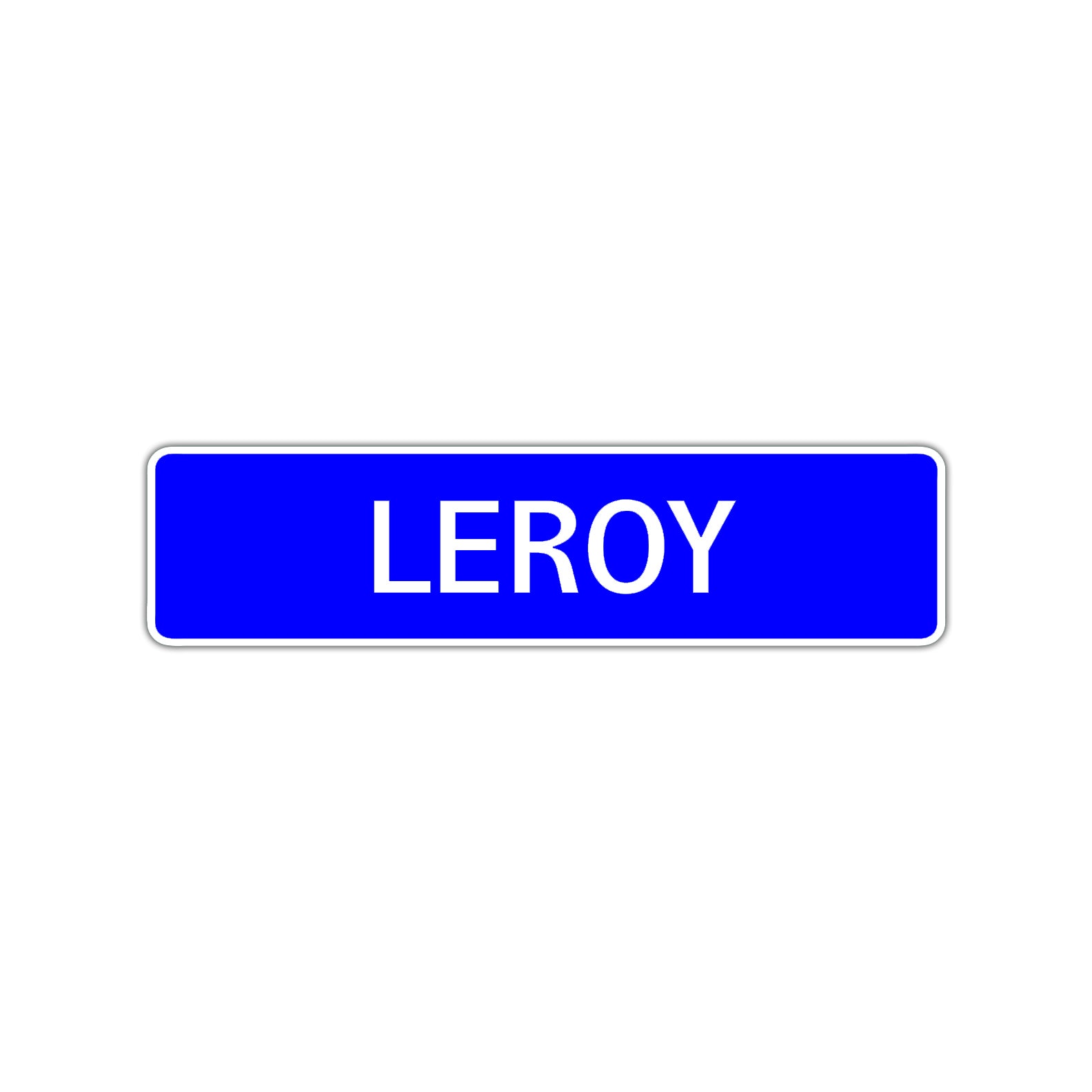 Leroy Street Sign Children Name Room Plate