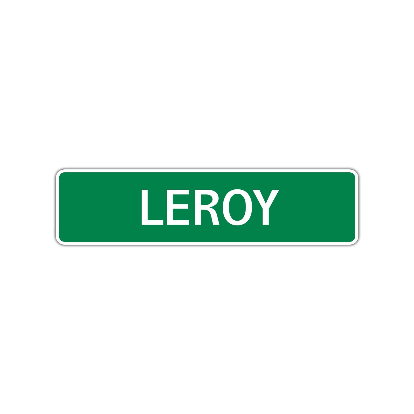 Leroy Street Sign Children Name Room Plate