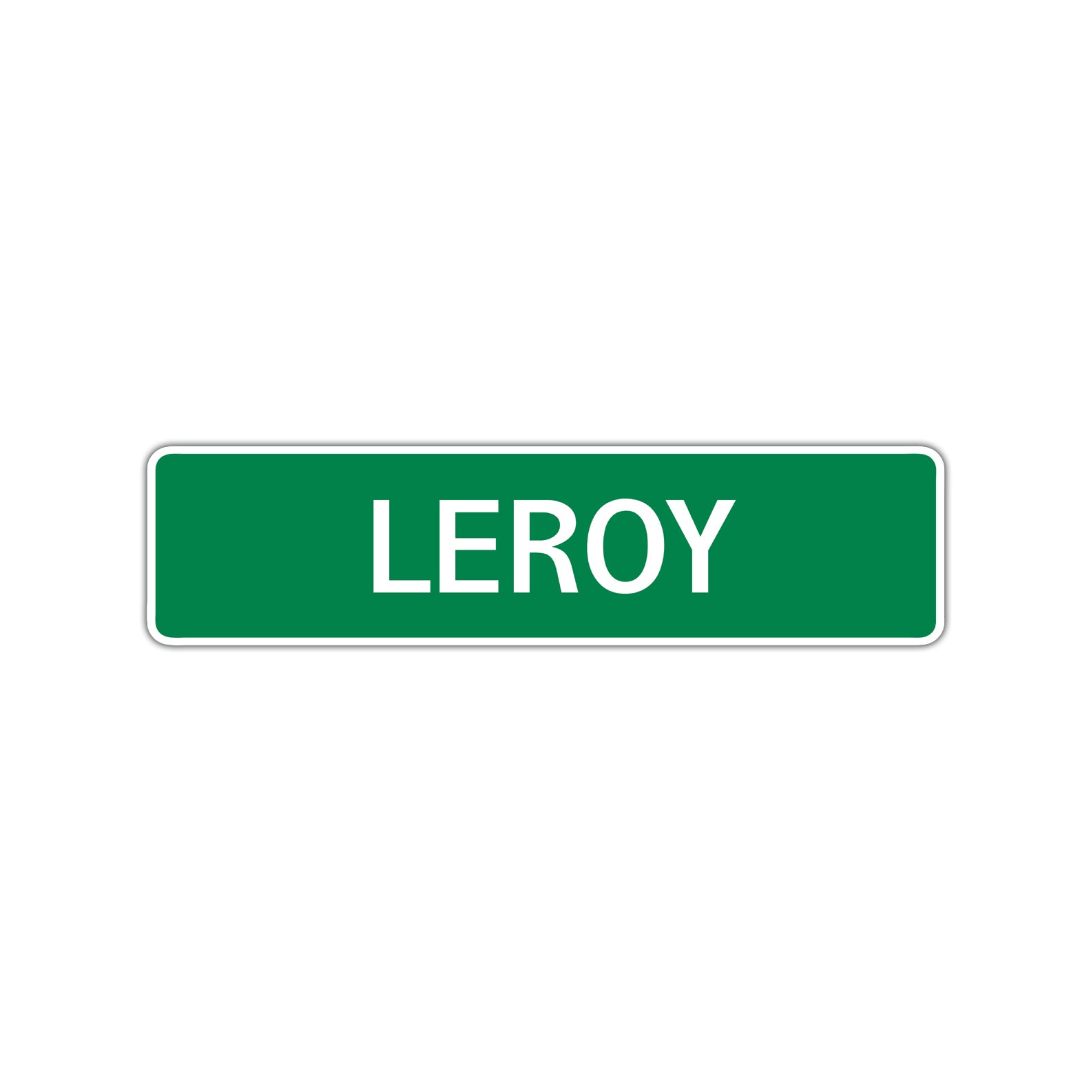 Leroy Street Sign Children Name Room Plate