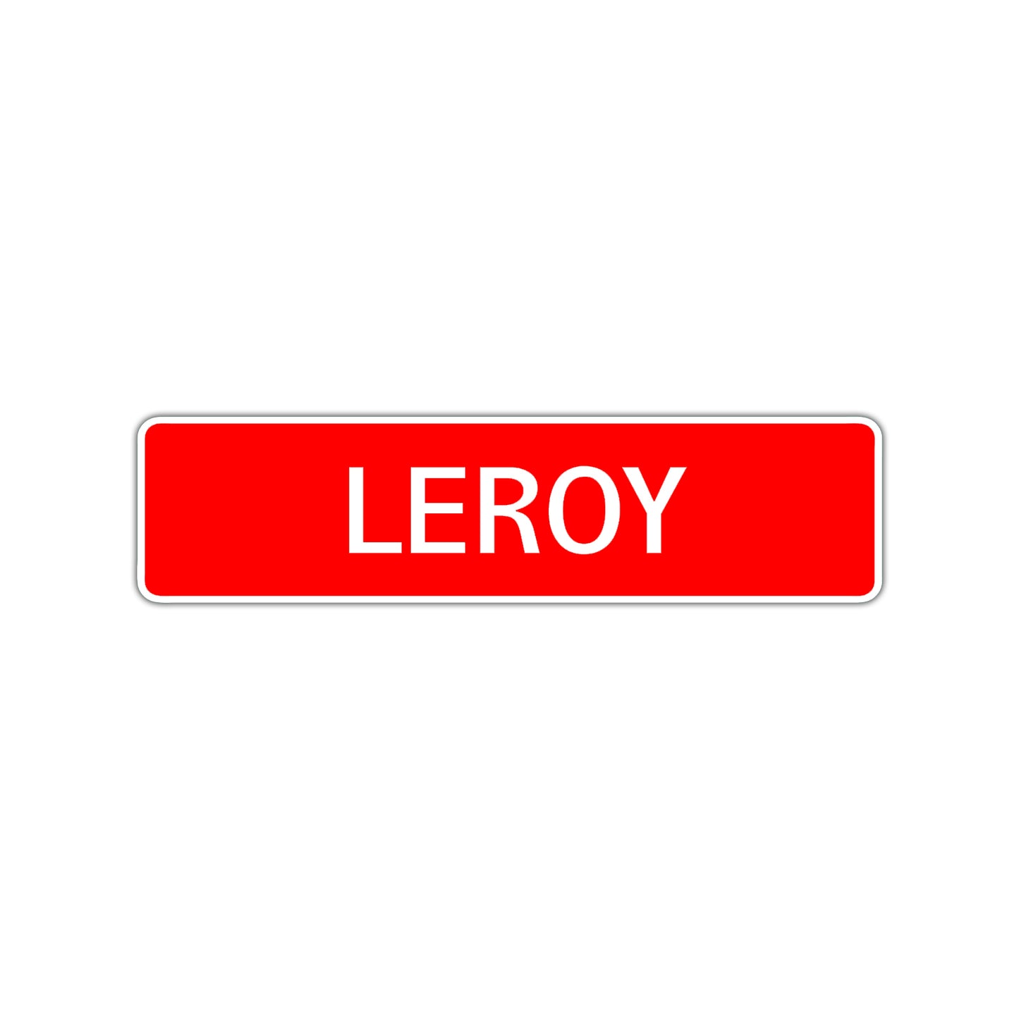 Leroy Street Sign Children Name Room Plate