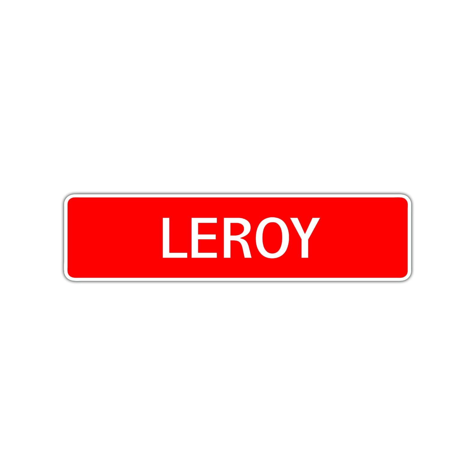 Leroy Street Sign Children Name Room Plate