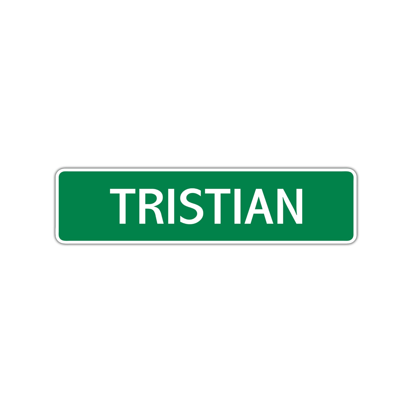Tristian Street Sign Children Name Room Plate