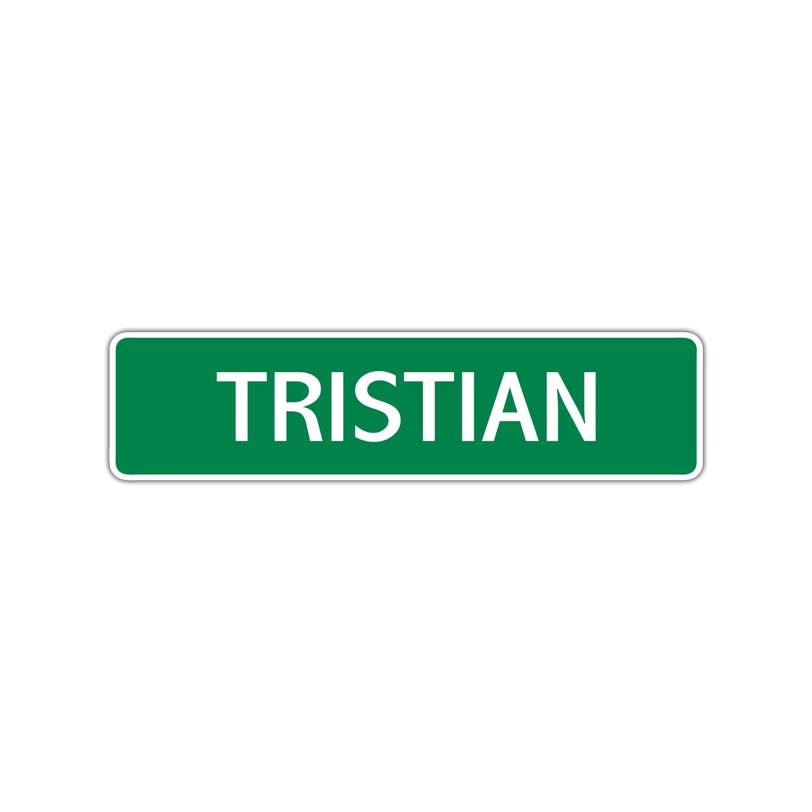 Tristian Street Sign Children Name Room Plate