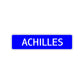 Achilles Street Sign Children Name Room Plate