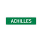 Achilles Street Sign Children Name Room Plate