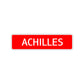 Achilles Street Sign Children Name Room Plate
