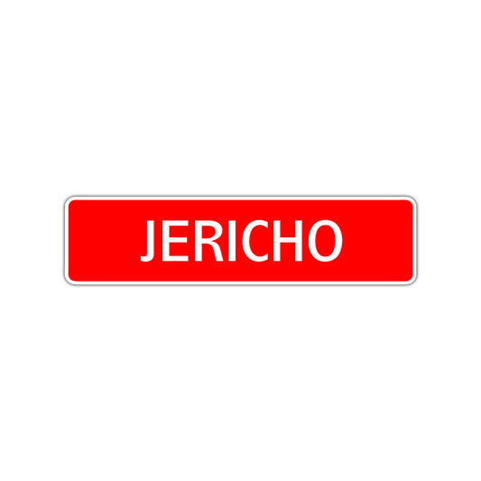 Jericho Street Sign Children Name Room Plate