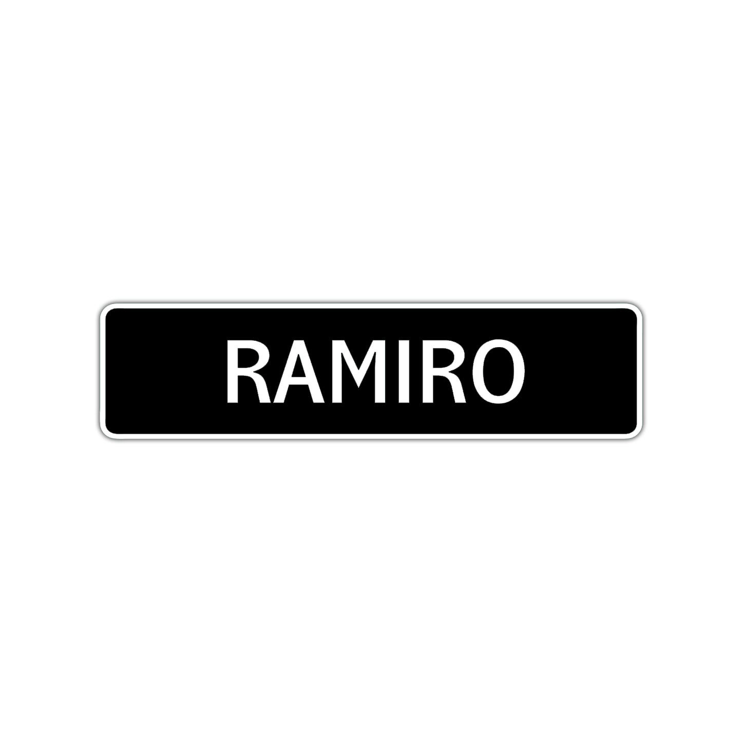 Ramiro Street Sign Children Name Room Plate