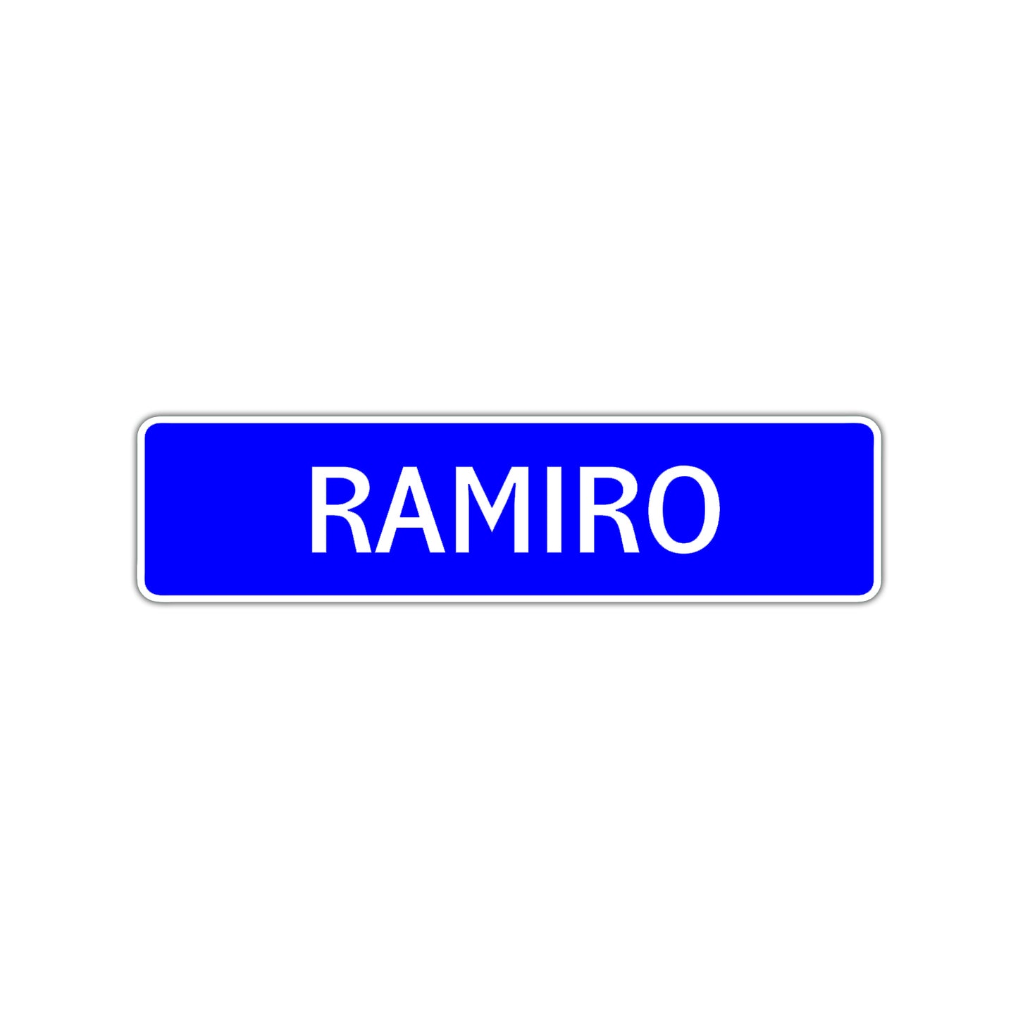 Ramiro Street Sign Children Name Room Plate