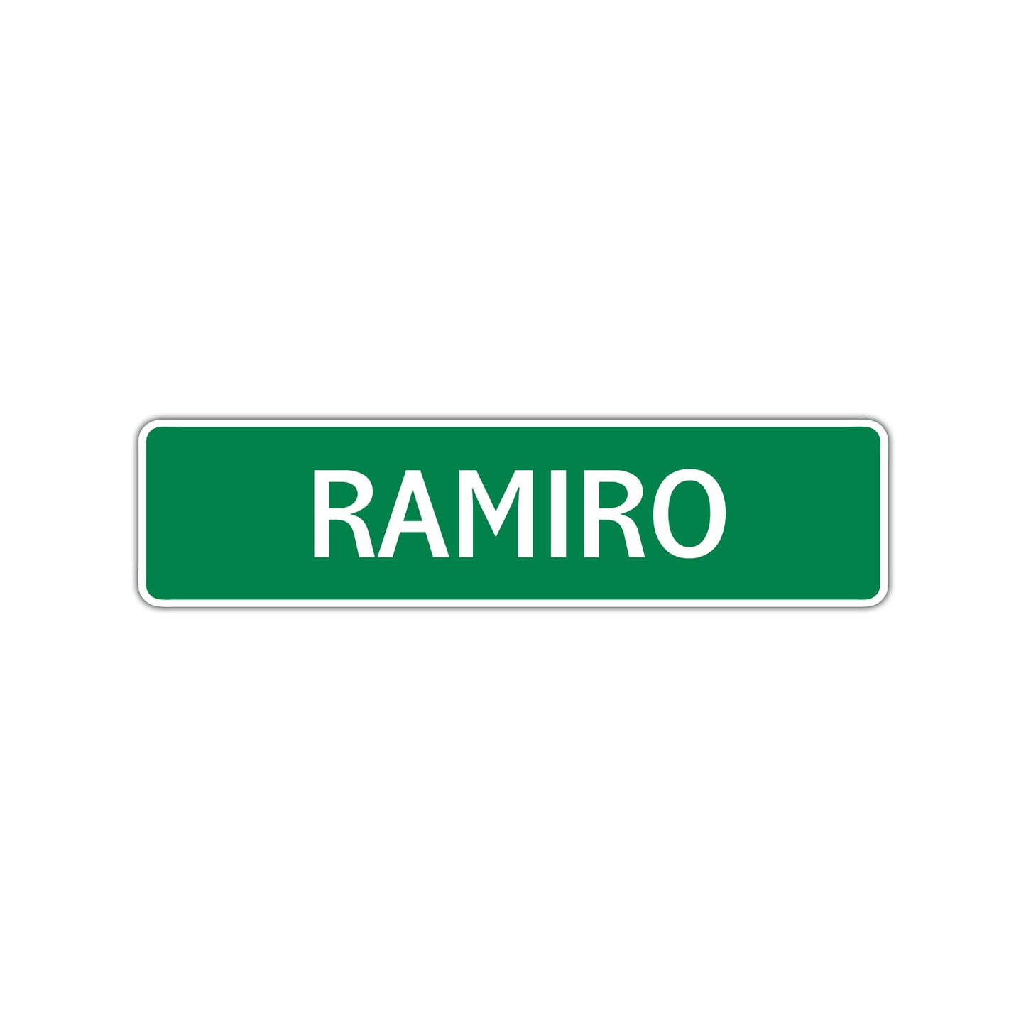 Ramiro Street Sign Children Name Room Plate