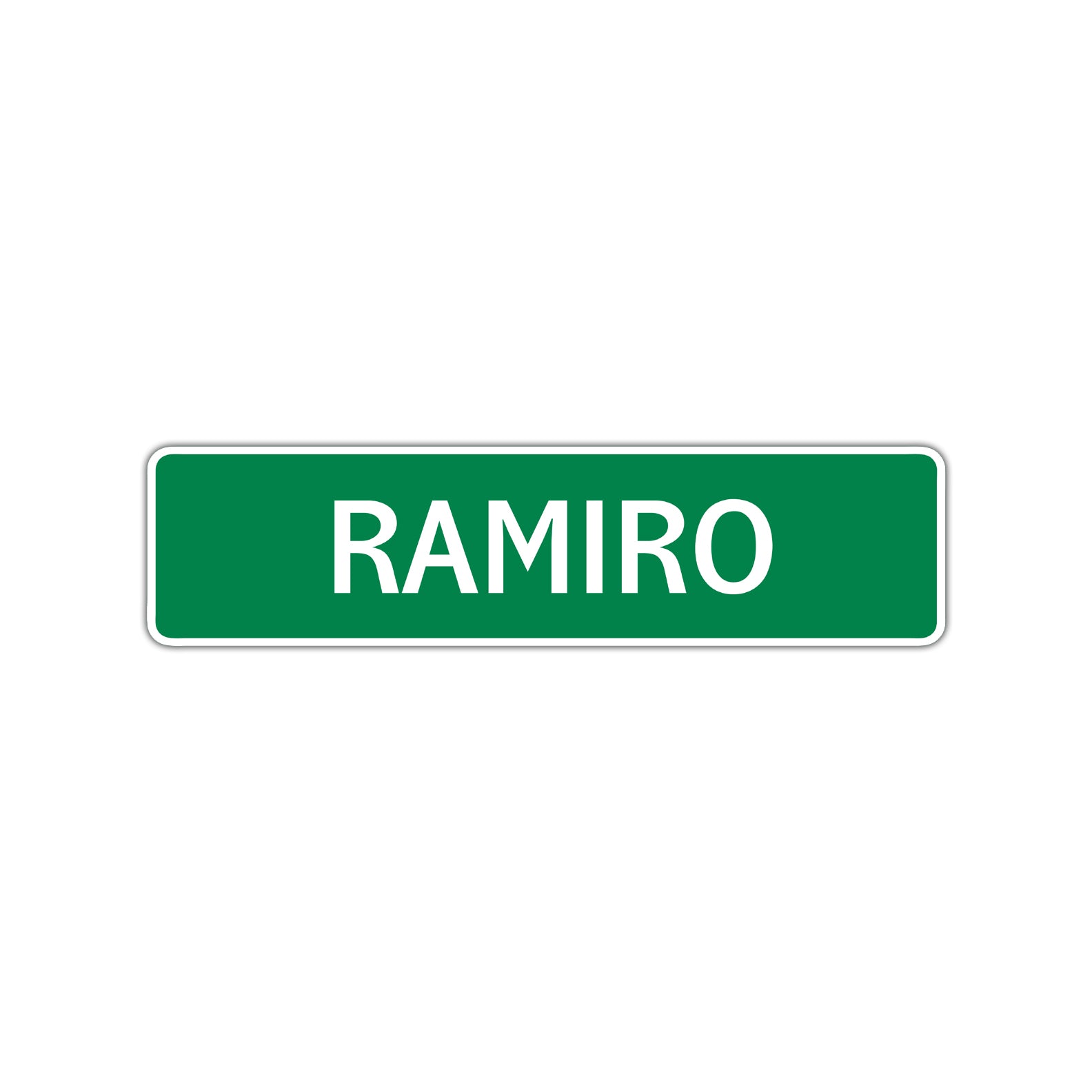 Ramiro Street Sign Children Name Room Plate