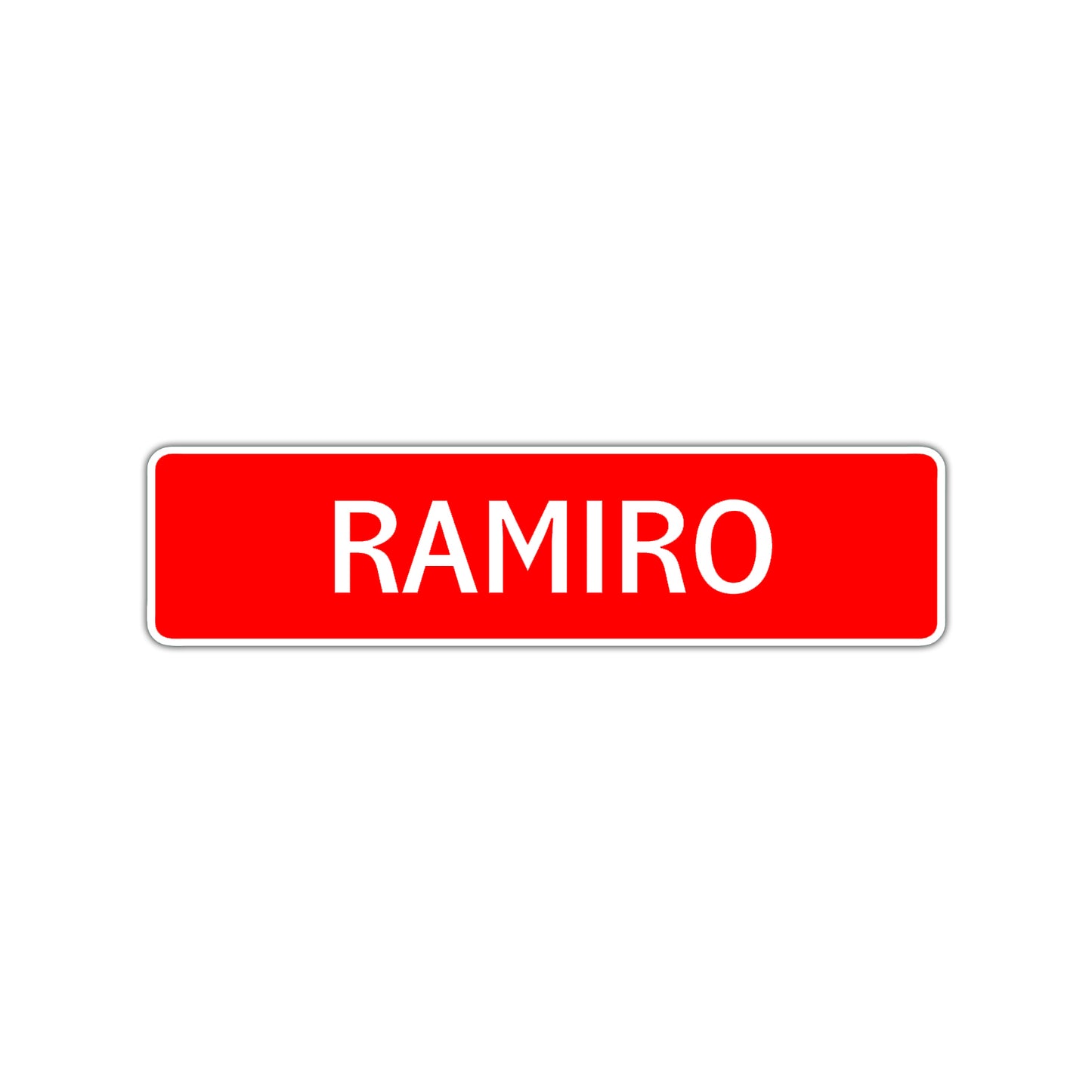 Ramiro Street Sign Children Name Room Plate