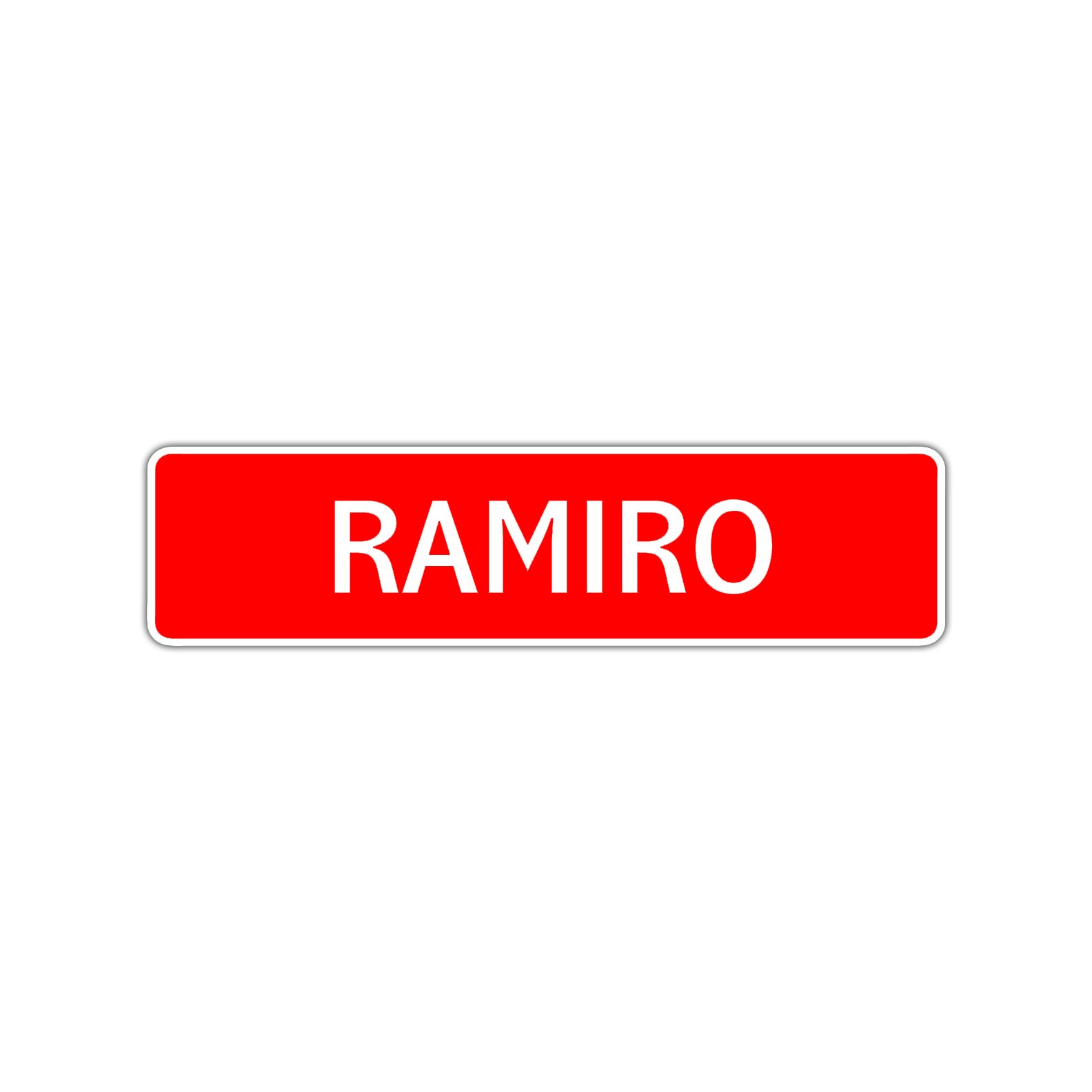Ramiro Street Sign Children Name Room Plate