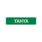 Yahya Street Sign Children Name Room Plate