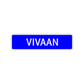 Vivaan Street Sign Children Name Room Plate