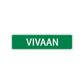 Vivaan Street Sign Children Name Room Plate