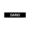 Dario Street Sign Children Name Room Plate