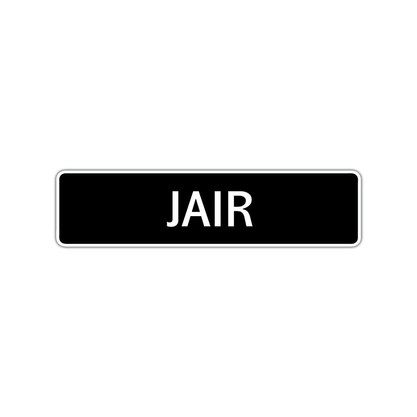 Jair Street Sign Children Name Room Plate