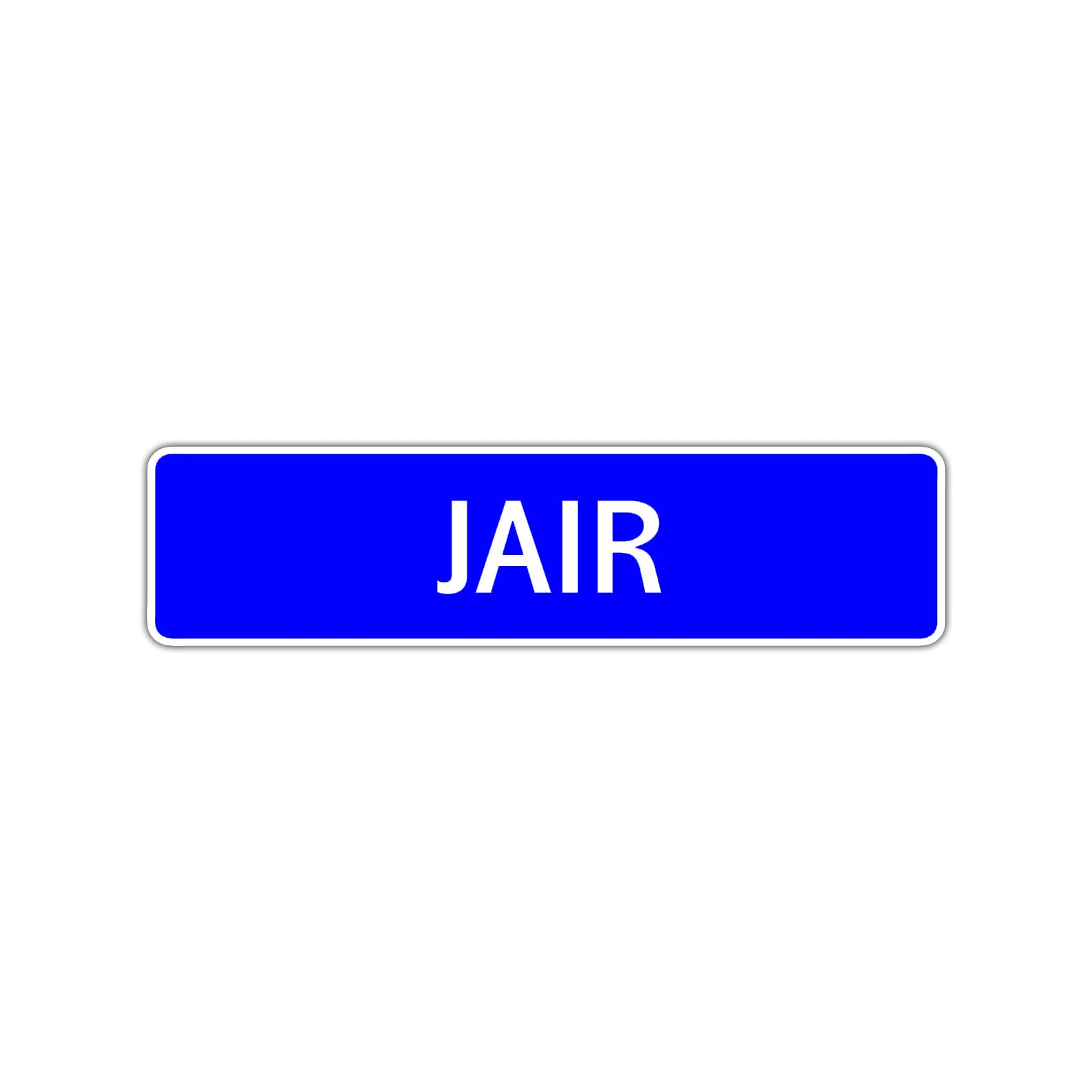 Jair Street Sign Children Name Room Plate