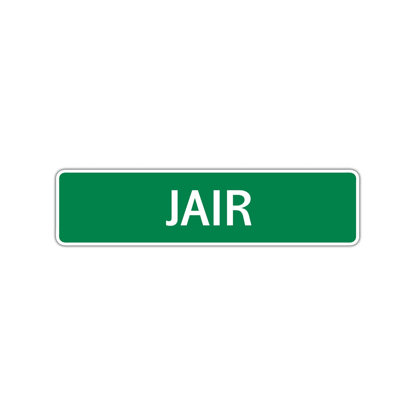 Jair Street Sign Children Name Room Plate