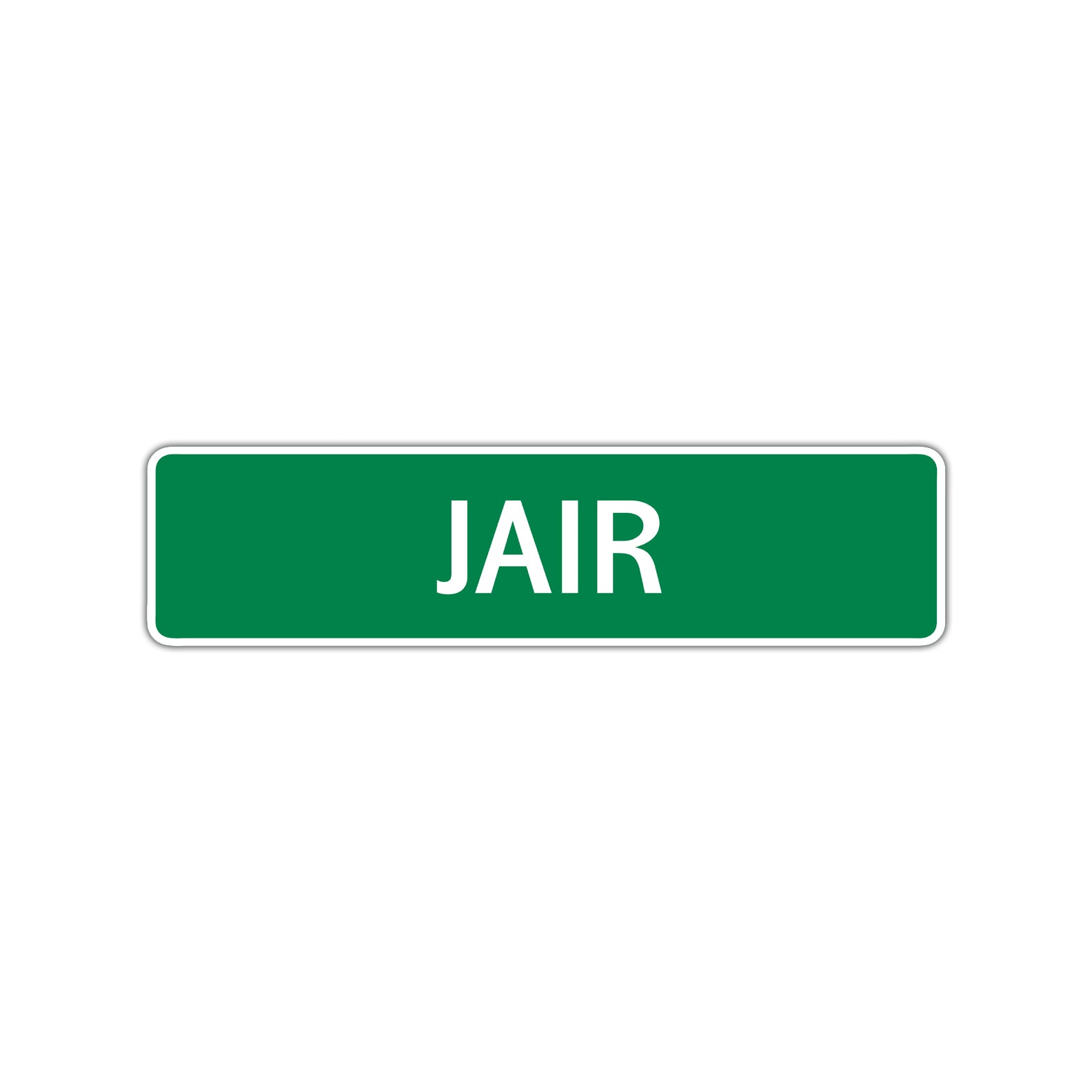 Jair Street Sign Children Name Room Plate