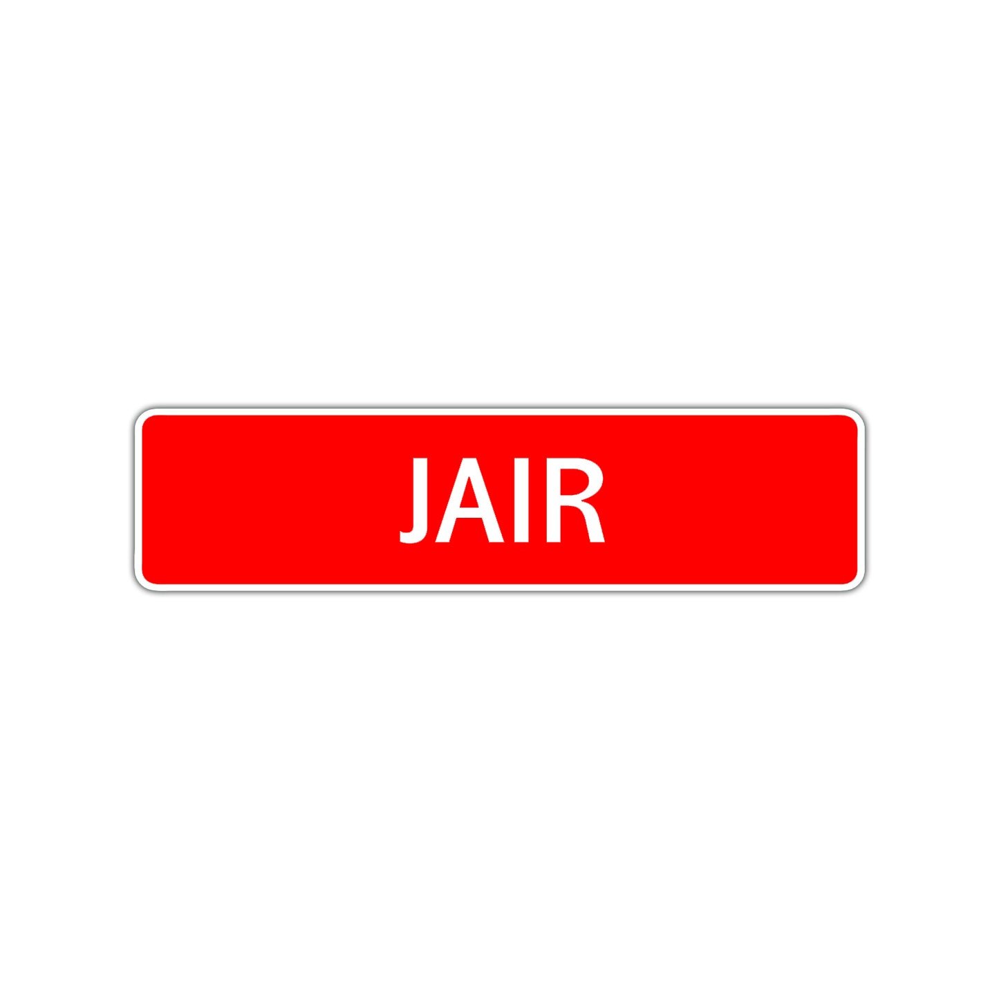 Jair Street Sign Children Name Room Plate