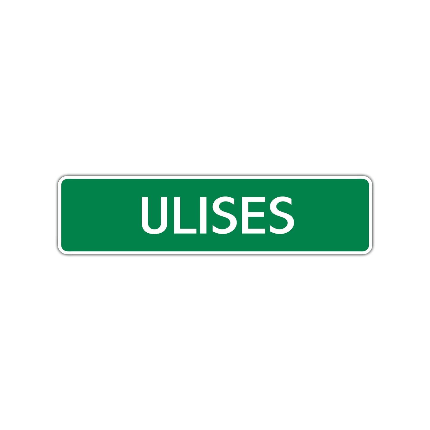 Ulises Street Sign Children Name Room Plate
