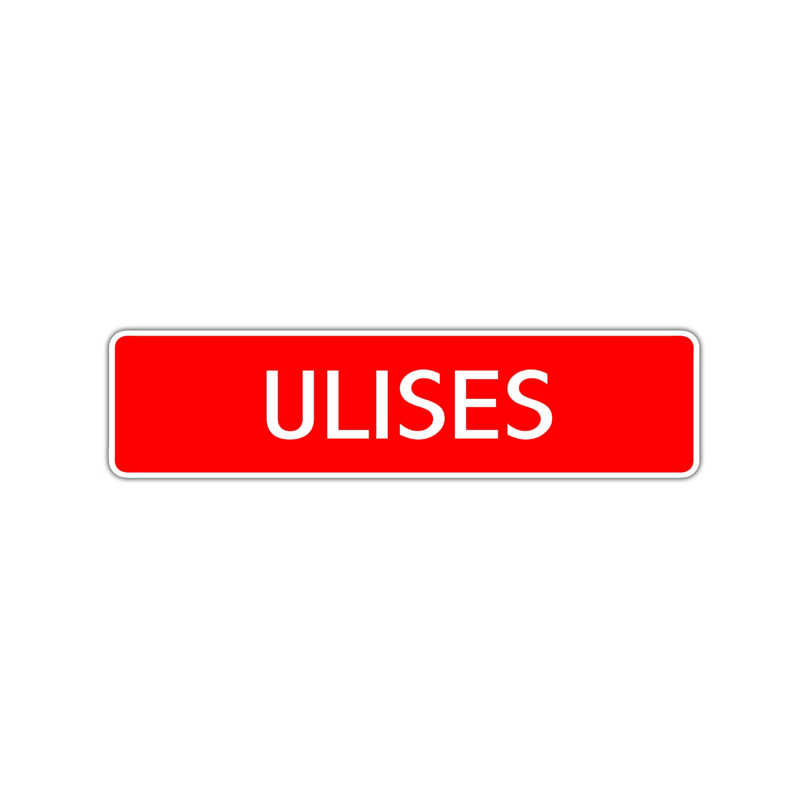 Ulises Street Sign Children Name Room Plate
