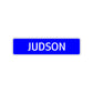 Judson Street Sign Children Name Room Plate