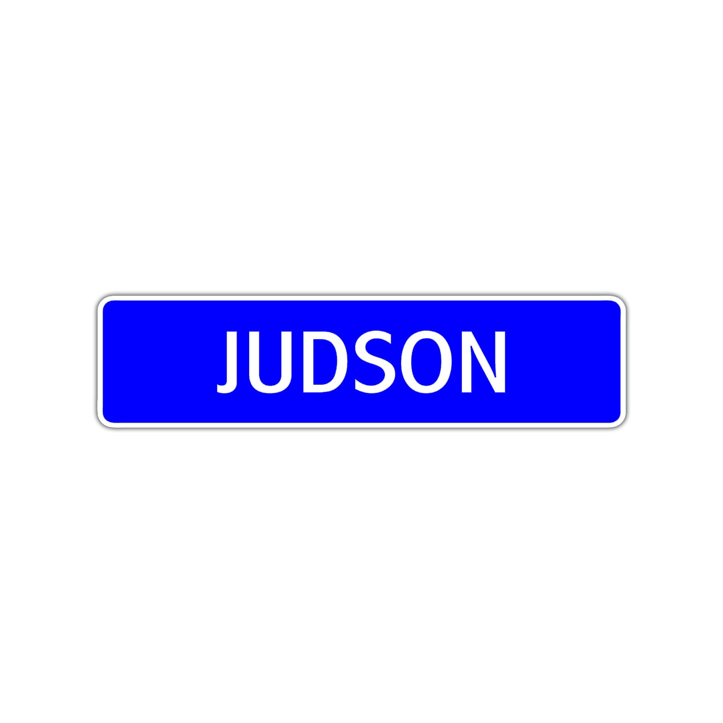 Judson Street Sign Children Name Room Plate