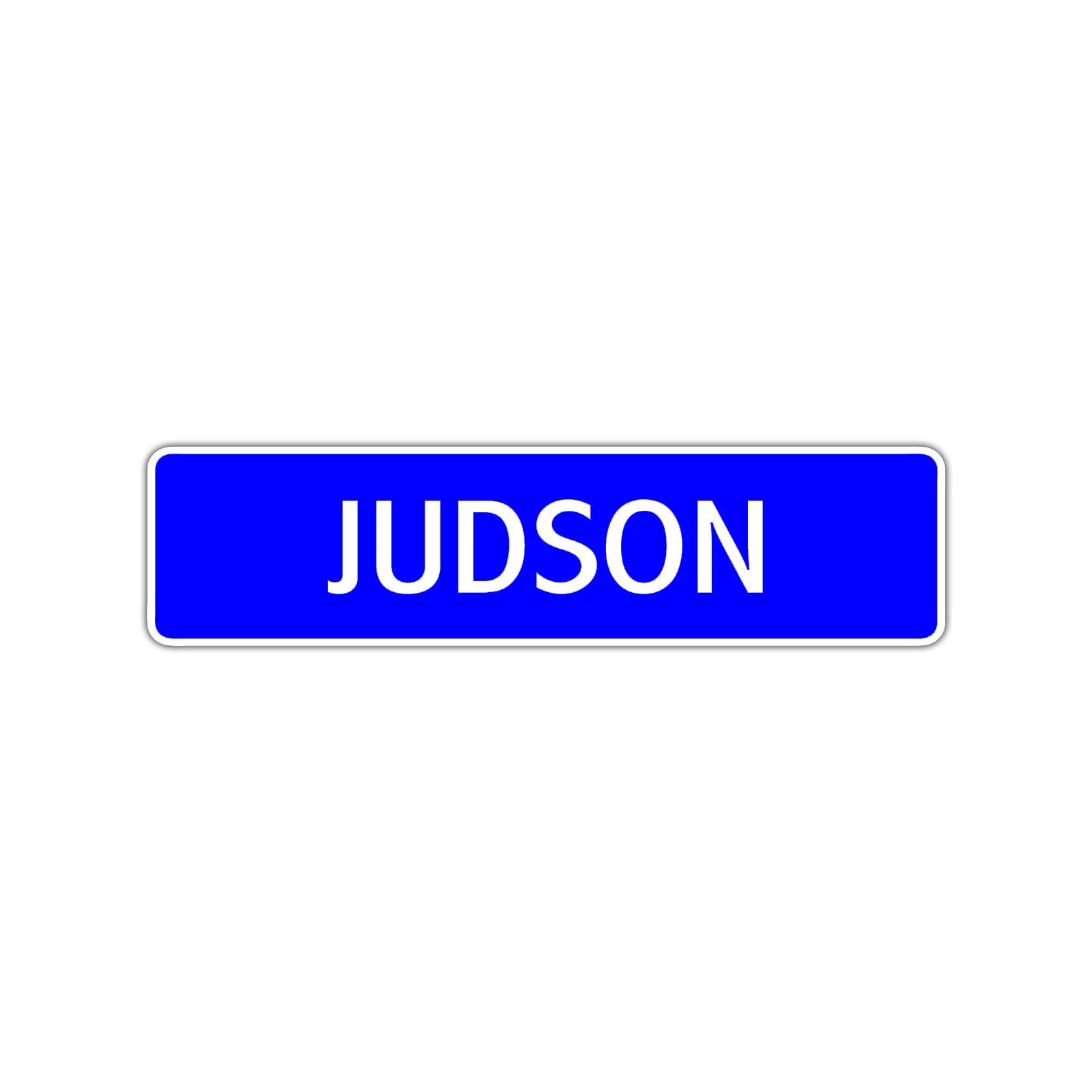 Judson Street Sign Children Name Room Plate