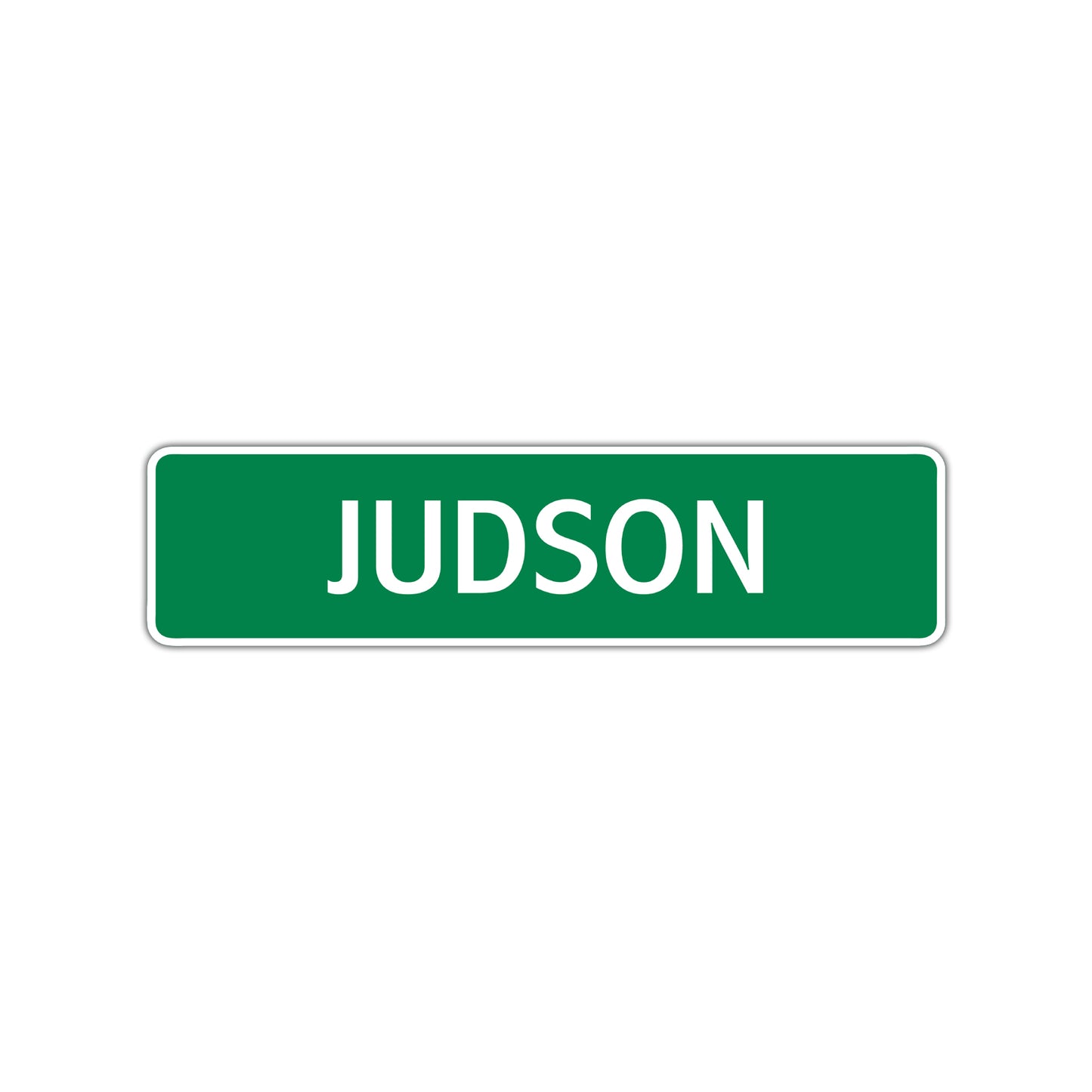 Judson Street Sign Children Name Room Plate