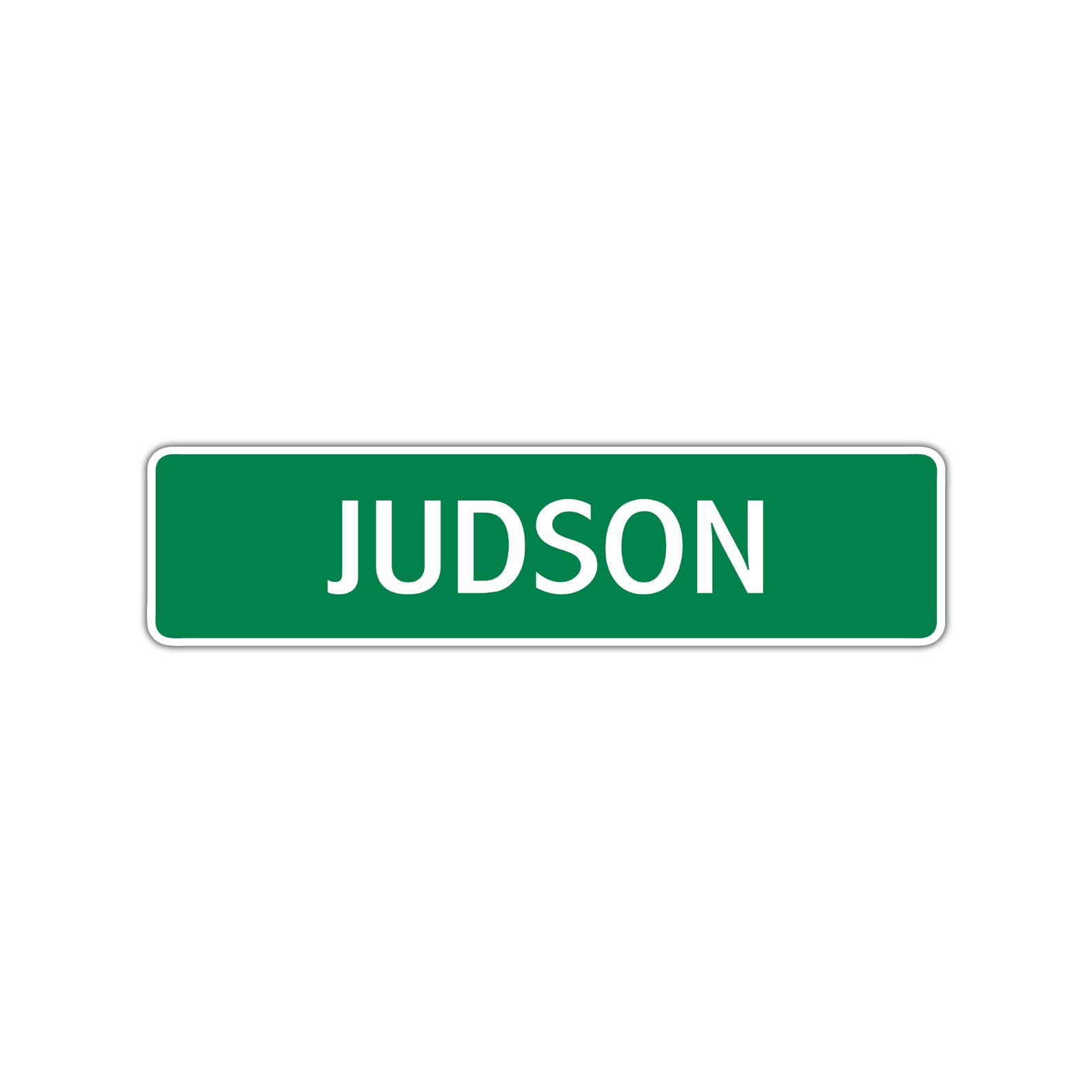 Judson Street Sign Children Name Room Plate