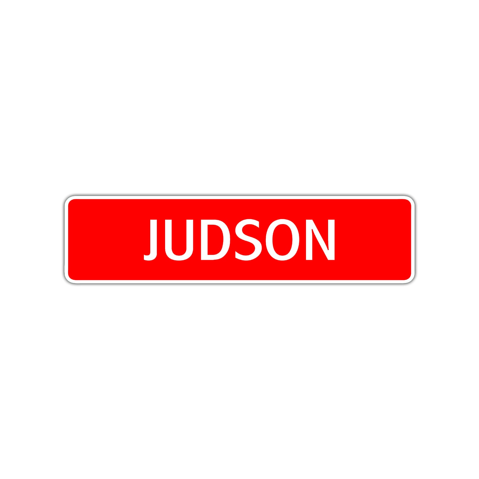 Judson Street Sign Children Name Room Plate