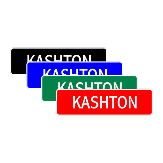 Kashton Street Sign Children Name Room Plate
