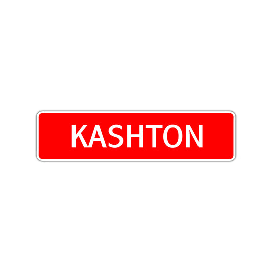 Kashton Street Sign Children Name Room Plate