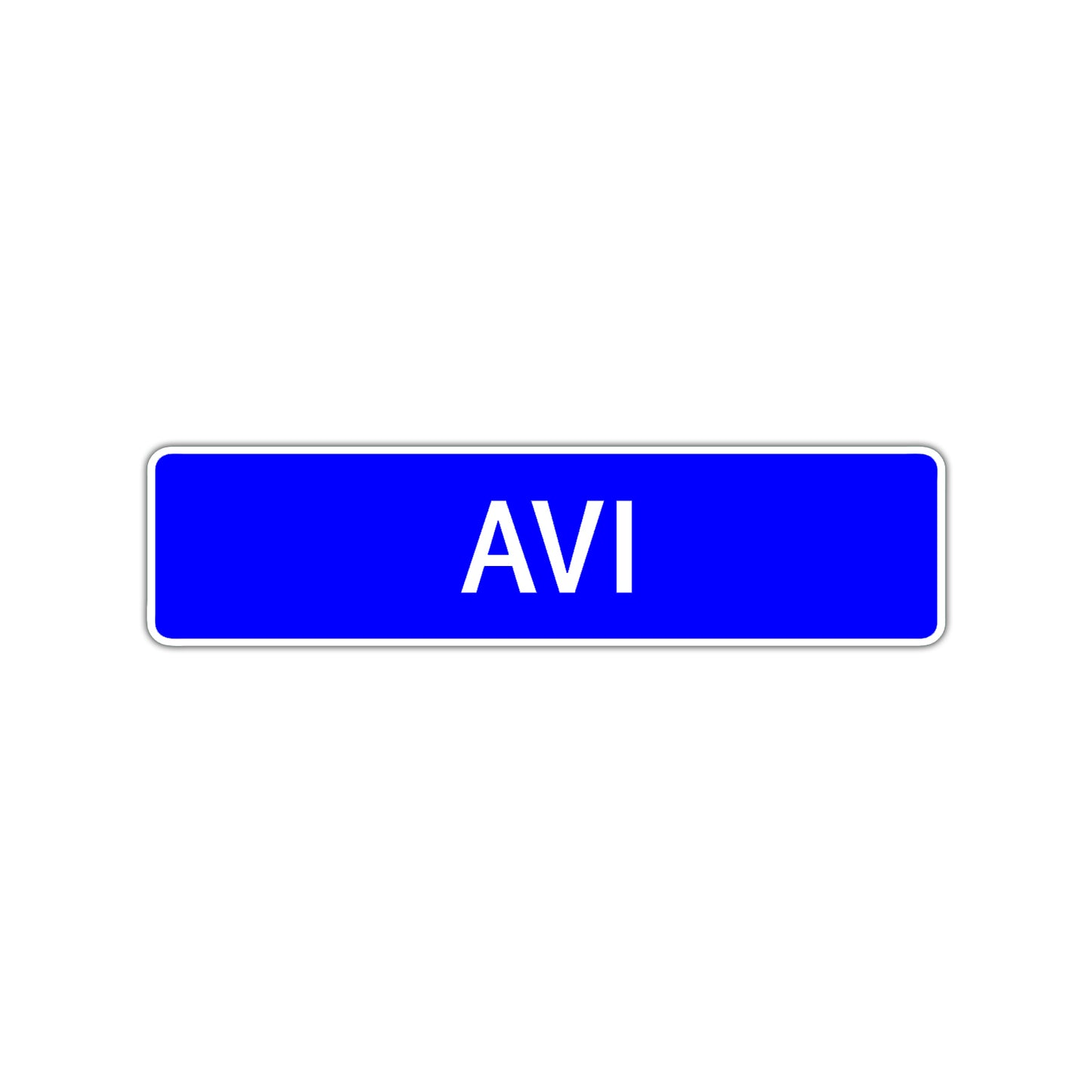 Avi Street Sign Children Name Room Plate