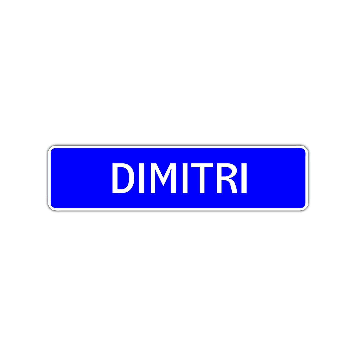 Dimitri Street Sign Children Name Room Plate