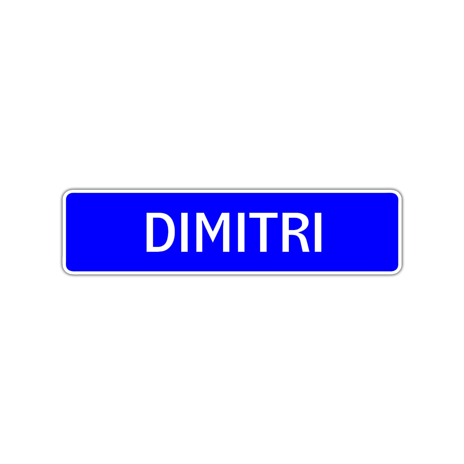 Dimitri Street Sign Children Name Room Plate