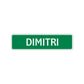Dimitri Street Sign Children Name Room Plate