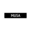 Musa Street Sign Children Name Room Plate