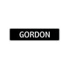 Gordon Street Sign Children Name Room Plate