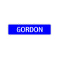 Gordon Street Sign Children Name Room Plate